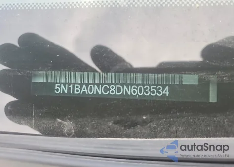 2013 Nissan Armada Sv from USA, damaged, VIN 5N1BA0NC8DN603534